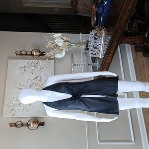 Victoria's Secret Black Halter Embellished Slip Mini Dress. Size M